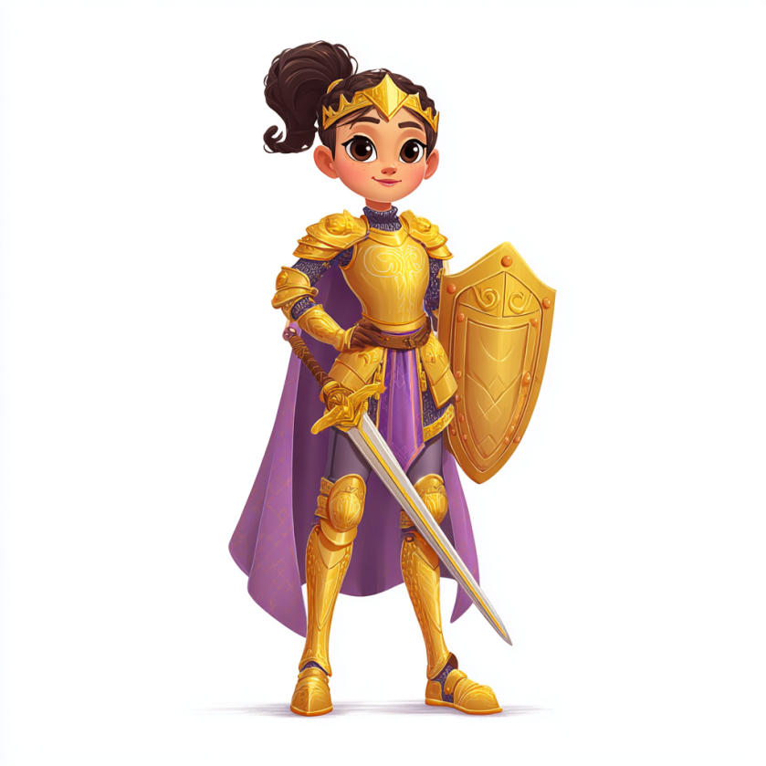 A medieval-theme character