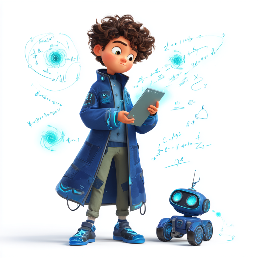 A sci-fi-theme character