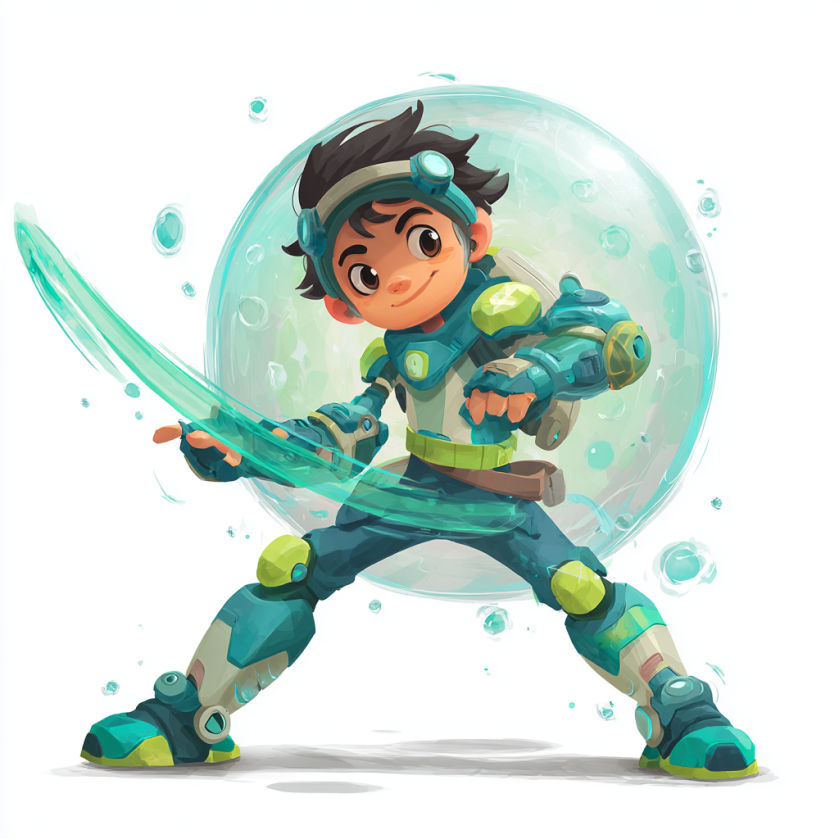 A video game theme character