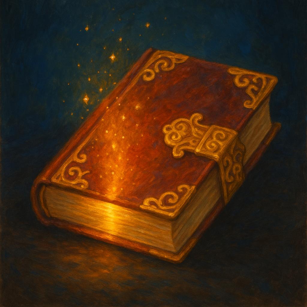 A storybook waiting for its cover